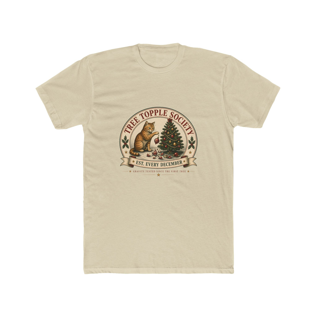 Tree Topple Society Shirt – Funny Christmas Cat Mom & Dad Gift