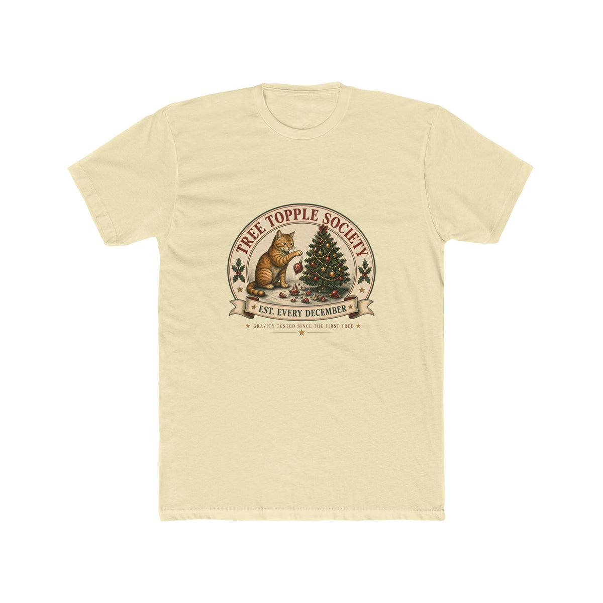 Tree Topple Society Shirt – Funny Christmas Cat Mom & Dad Gift