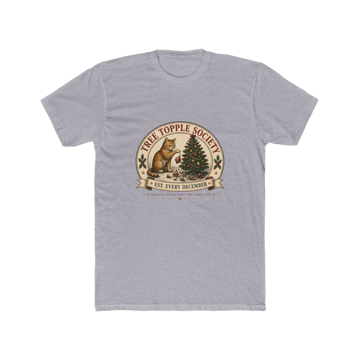 Tree Topple Society Shirt – Funny Christmas Cat Mom & Dad Gift