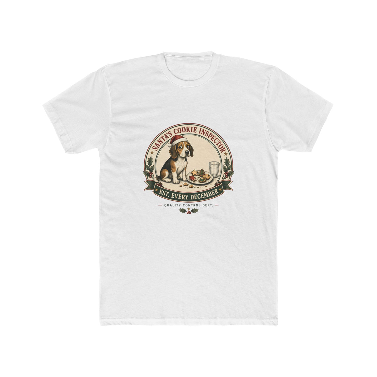 Santa's Cookie Inspector Shirt – Funny Christmas Beagle Mom & Dad Gift