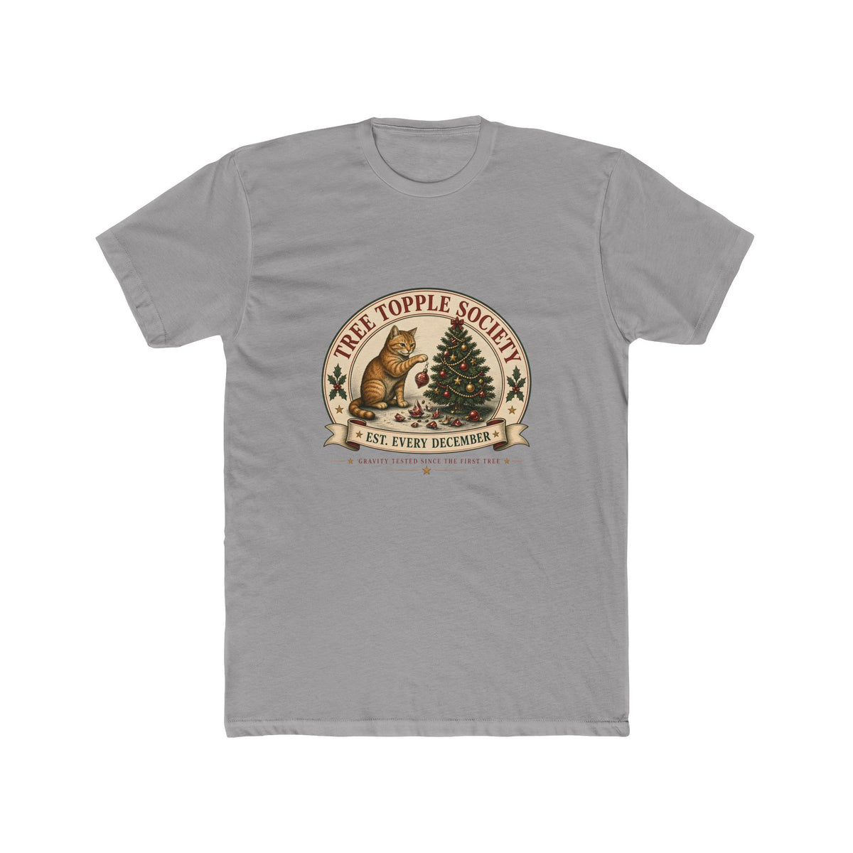 Tree Topple Society Shirt – Funny Christmas Cat Mom & Dad Gift